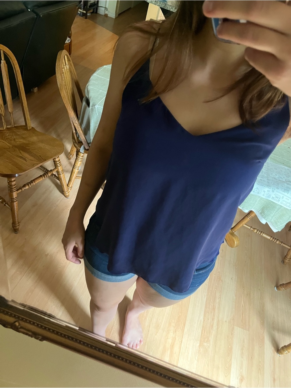Forever 21 Navy V-Neck Camisole